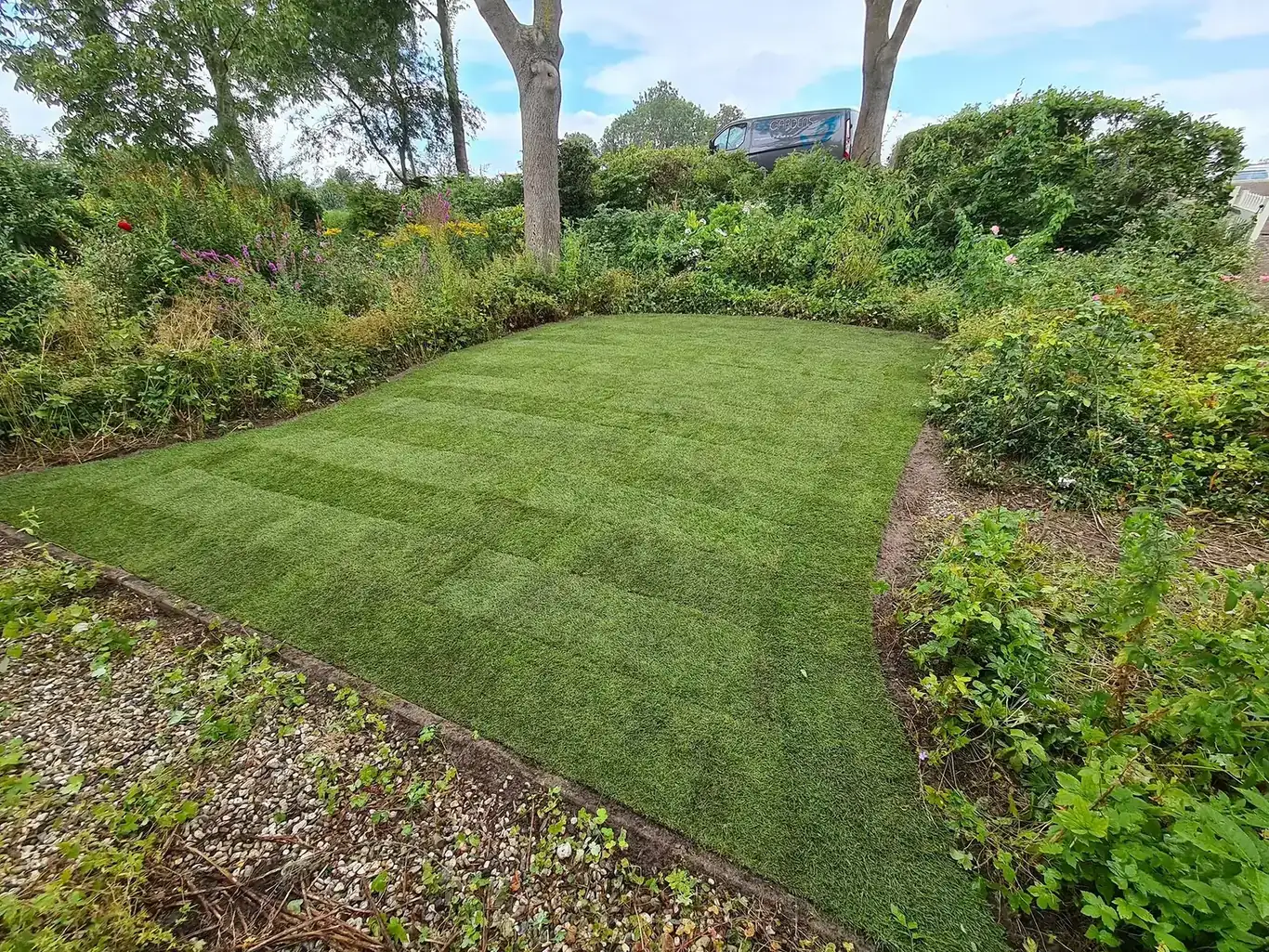 Tuinaanleg door hovenier GS Gardens in Nieuw-Vennep